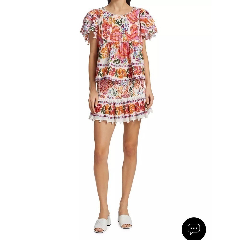 Farm Rio Spring Bananas Smocked Mini Skirt - Picture 7 of 11